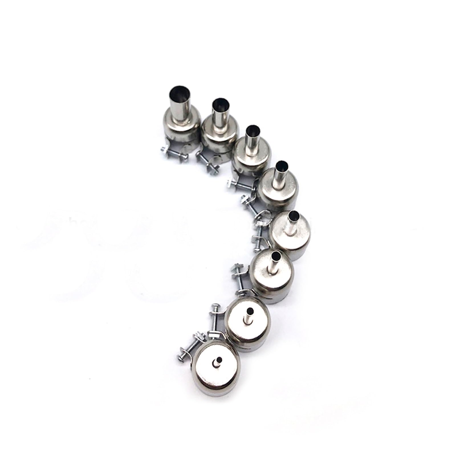 Set Di 7 Ugelli Ad Aria Calda Per Stazione Saldatrice Serie 850 - Acciaio Inox, Diametri 3-10 Mm