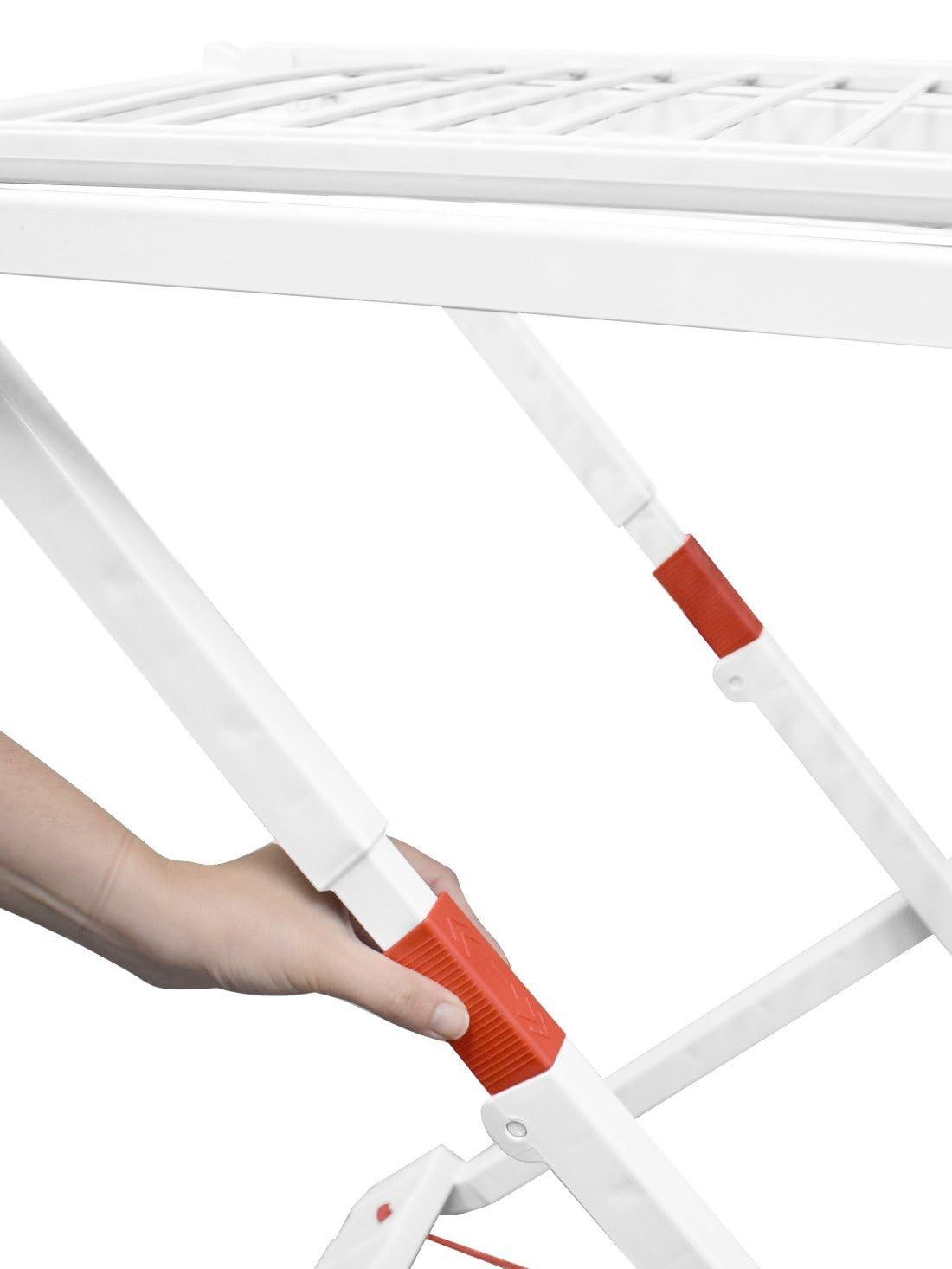 Jardin202 - Tendedero Plegable de Resina Incluye 20 Pinzas – Tendal Abatible Balcón para Interior y Exterior | Plegable (Blanco)