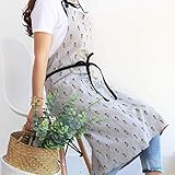 Photo Gallery ssb grembiule da donna in cotone e lino con tasche, stampa grembiule da cucina, morbido e traspirante, con tracolla regolabile, per lavori domestici, giardinaggio, rosso, 95 x 90 cm Photo Gallery ssb grembiule da donna in cotone e lino con tasche, stampa grembiule da cucina, morbido e traspirante, con tracolla regolabile, per lavori domestici, giardinaggio, rosso, 95 x 90 cm