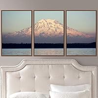 3 Piece Framed Canvas Wall Art Snow Mountain Canvas Prints Home Artwork Decoration for Living Room,Bedroom - 16