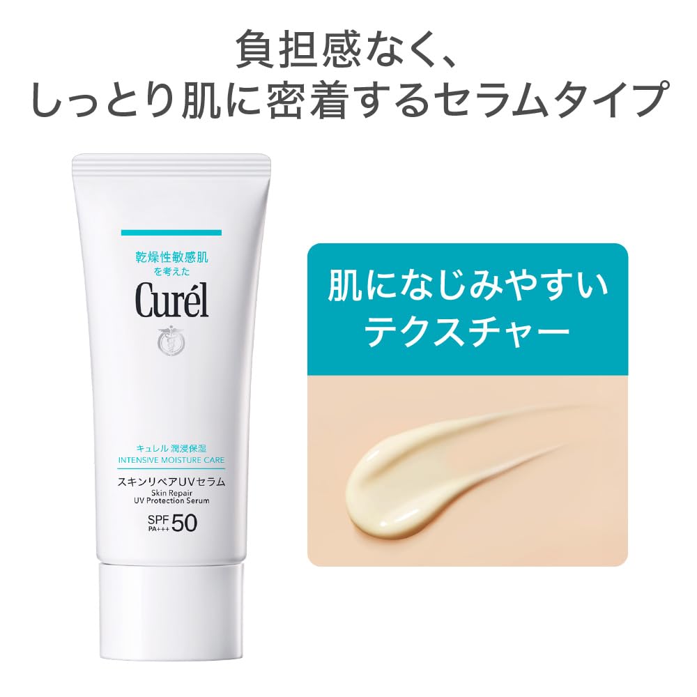 Amazon.co.jp: キュレル 潤浸保湿スキンリペアUVセラム+潤浸保湿角層