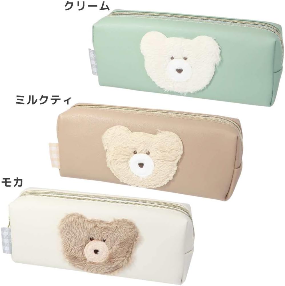 Amazon Co Jp モコモカ ペンケース 2ポケットタイニーペンポーチ モカ ミルクティ 文房具 オフィス用品