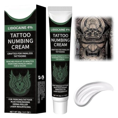 #Commissioniguadagnate<br>20g Crema per Tatuaggio Cura della pelle del tatuaggio Bloccaggio e fissaggio del colore del tatuaggio Nero Chiaro