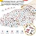 Magnetic Letters And Numbers, Abacus For Kids Math, Fridge Magnets Easel For Kids, Alphabet Magnets, Magnetic Alphabet Letters, Learning Educational Toys Gifts For 3 4 5 6 7 8+ Year Old Girls Boys