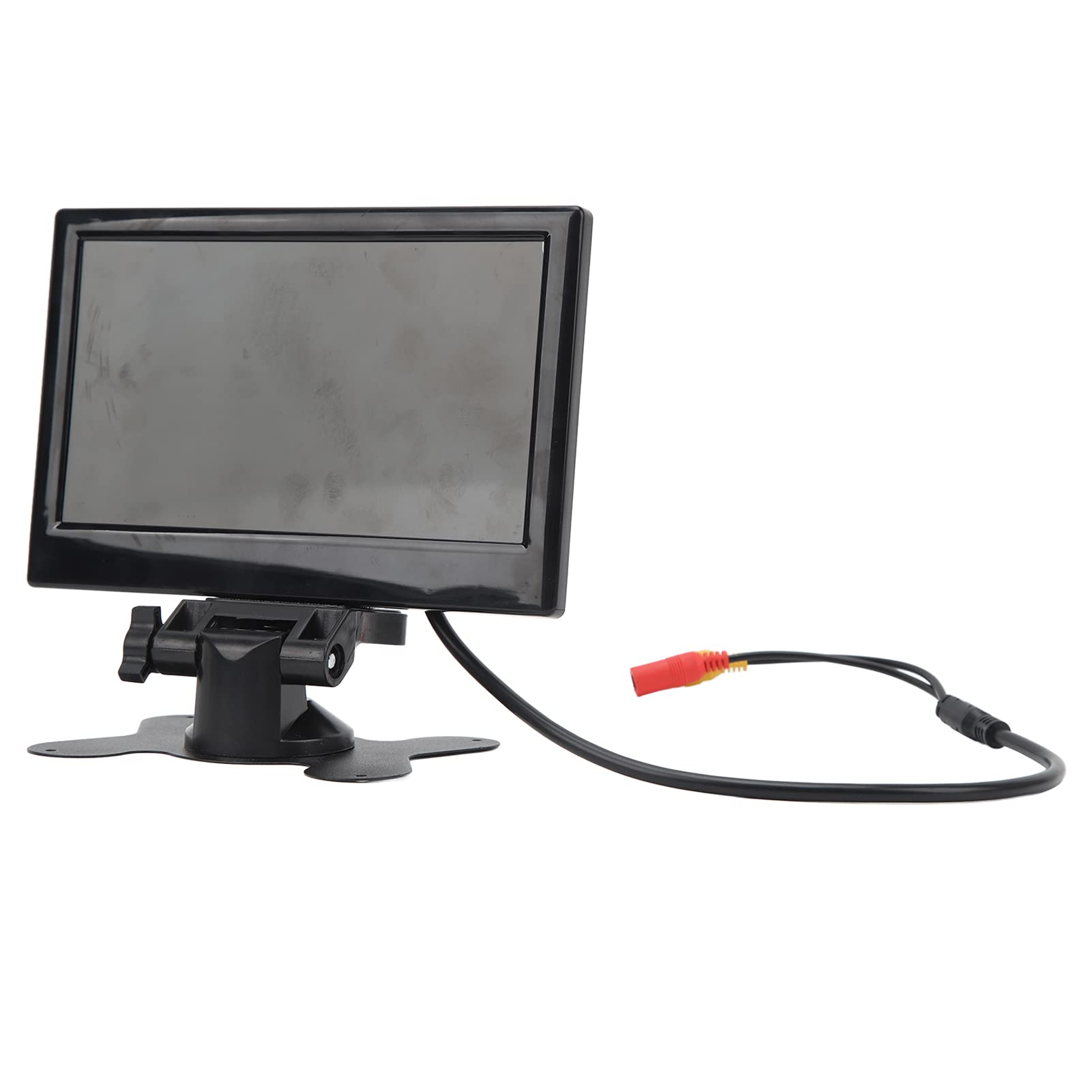 Monitor de Marcha Atrás, Monitor de Marcha Atrás de Coche de 7 Pulgadas, 12 a 24 V, 170 Grados, Gran Angular, Color, LCD, HD, Entrada de Vídeo Bidireccional para Camiones, (cámara redonda)