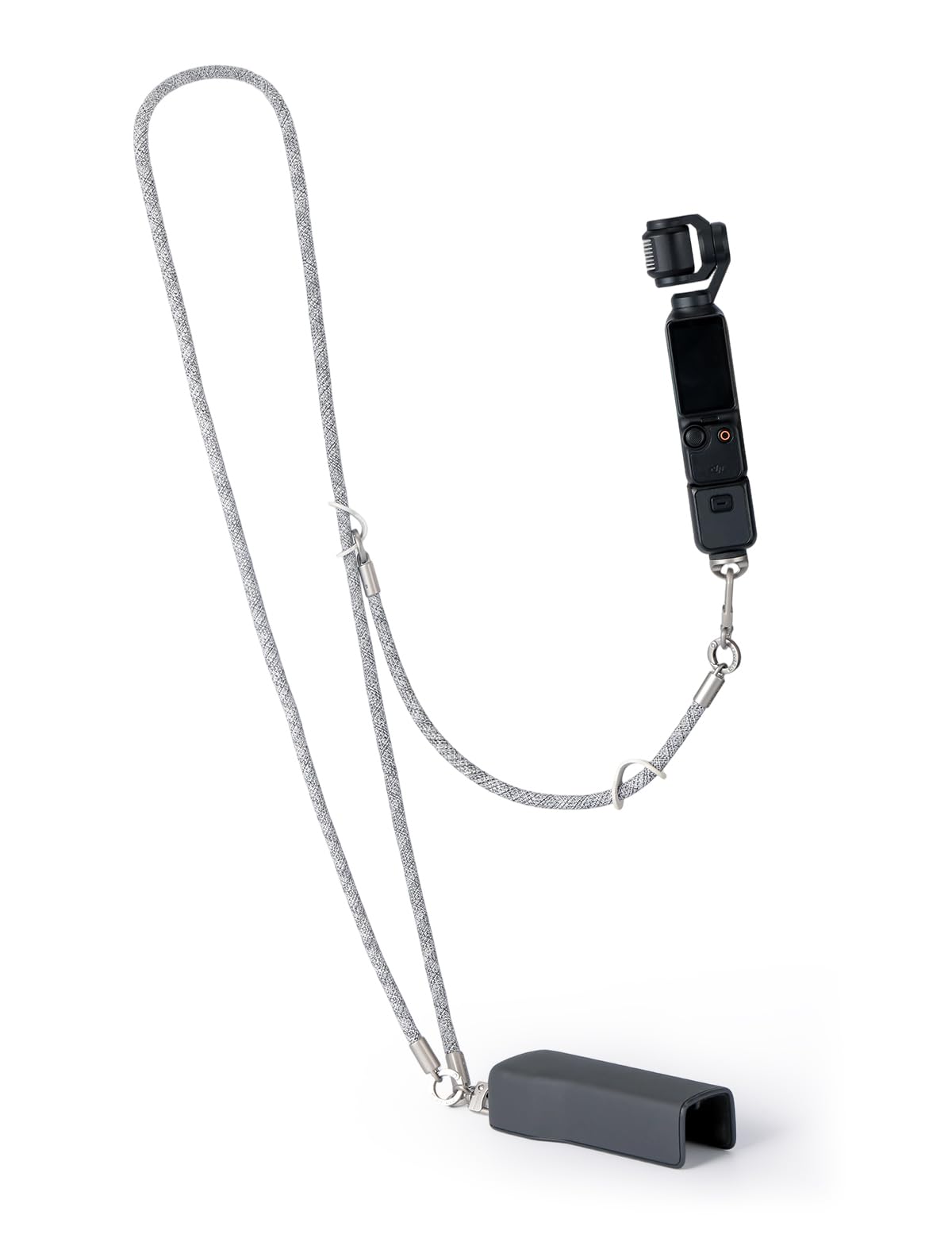 project-cb Pocket3 Lanyard,Phone Tether Tab 2,Crossbody & Wrist Strap,Lanyard for DJI Osmo Pocket 3, Phone Strap (FoggyBlack-S)
