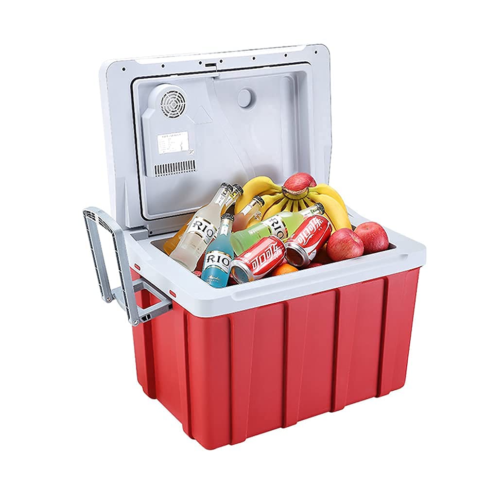 ATAAY Refrigerador eléctrico de 12 V/220 V, refrigeración termoeléctrica portátil con Ruedas, Capacidad de 40 litros, para Acampar, Viajar, camión, Coche, Barco, RV, Tailgating