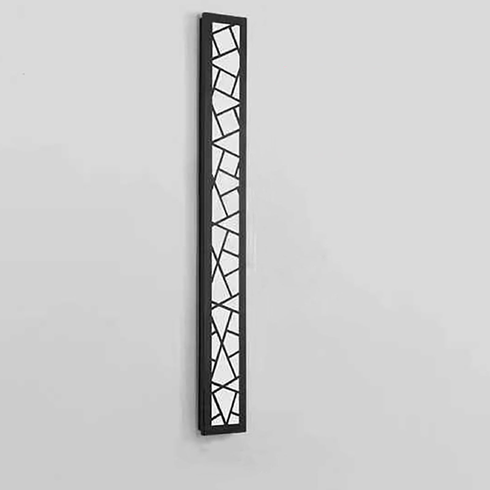 HELCEKOU Modern LED Outdoor Dimmable Wall Lights Exterior IP65 Waterproof Long Indoor Lamp Black Acrylic Sconce Garden Wall,A,60CM 18W