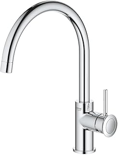 Comprar GROHE Start Classic Quickfix, Grifo de cocina (caño alto, forma en C, menor consumo de agua, sistema de instalación rápida), cromo, 31553001