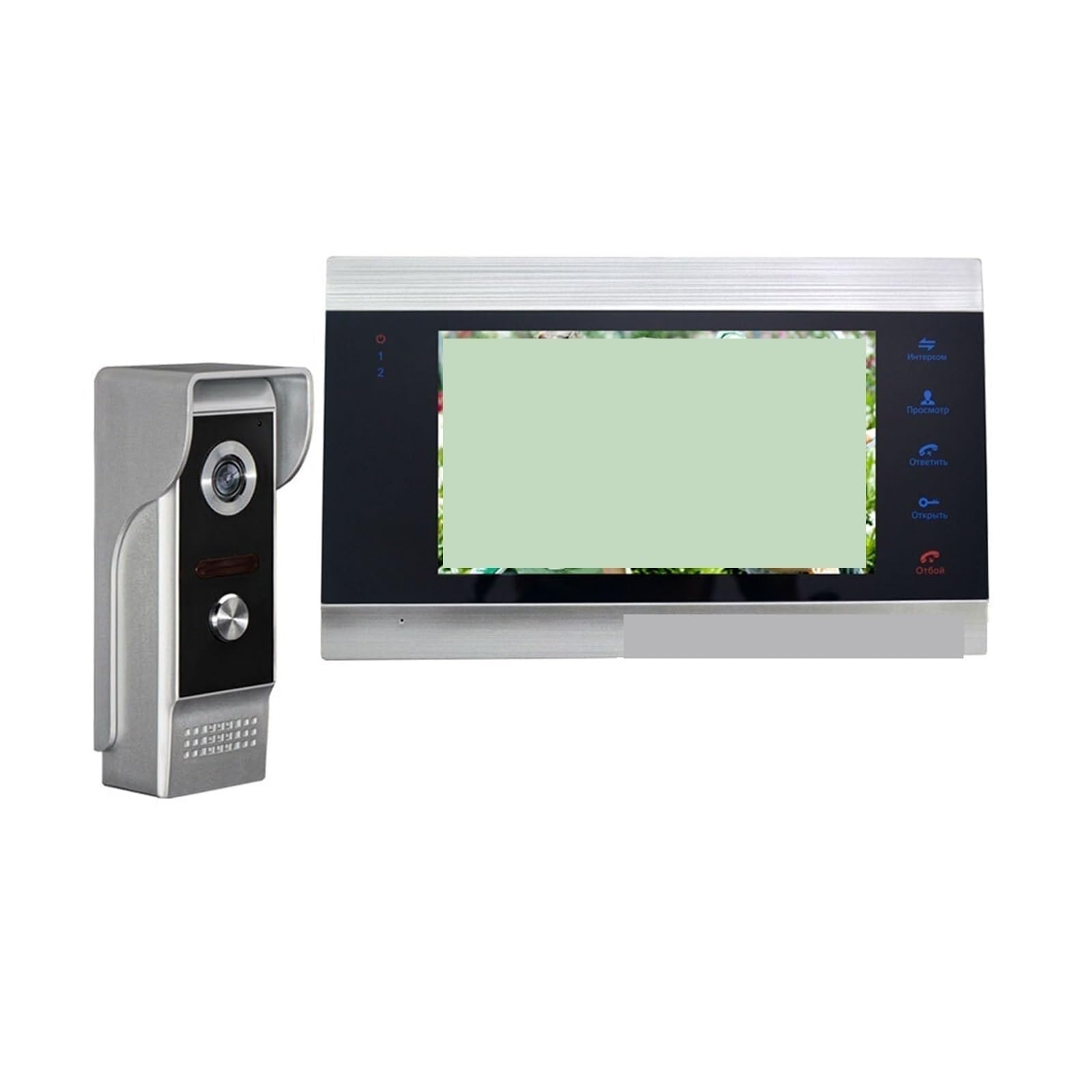 Interphone vidéo 7 pouces avec moniteur HD vision nocturne et carte 32Go