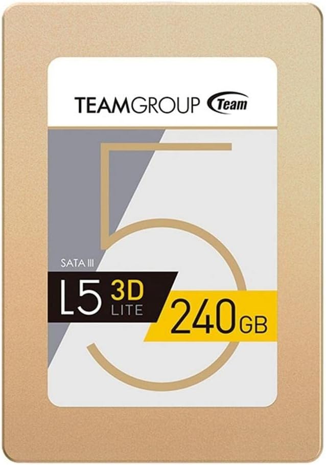 Team Group 240GB L5 LITE 3D 2.5" SATA III 3D NAND Internal Solid State Drive (SSD) T253TD240G3C101
