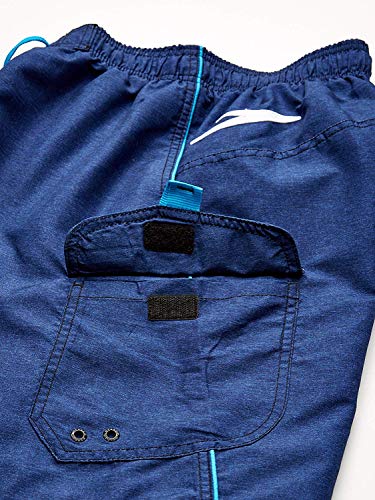 Speedo 7840260-HTHR/BL-XL Mens Knee Length Marina Ii Volley 20 Workout Shorts Swim Trunks thumb #3