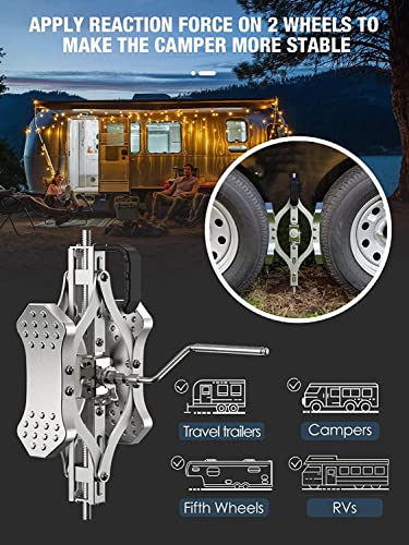 Rbhauto 2023 New Ultra Fast Max X-Shaped Chocks [Allow Drill Adjust] Wheel Stabilizer Camper Accessories For Travel Trailers -2Set #TOP5