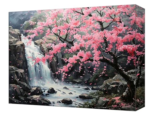 数字油絵 秋 風景 ペイントバイナンバーキット キャンバスに 初心者向け (フレームレス) 3本の絵筆付き 抗?帆布 DIY アクリル 子供 Paint by Numbers キット 大人用クラフト 簡単ペイント ?公室 ホームウォールデコレーション ギフ