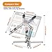 Moallia Laptop Stand with 360 Rotating Base, Computer Notebook Laptop Riser Metal Holder for Desk Collaborative Work, Fully Foldable for Easy Storage, Fits All MacBook, Laptops up to 16 inches