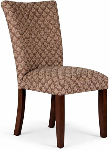 Miniatura 33 de HomePop Parsons Silla de Comedor Tapizada Clásica de Acento, Paquete Individual, Gris Gris ceniza,Boucle marrón caqui (paquete individual),Hoja de