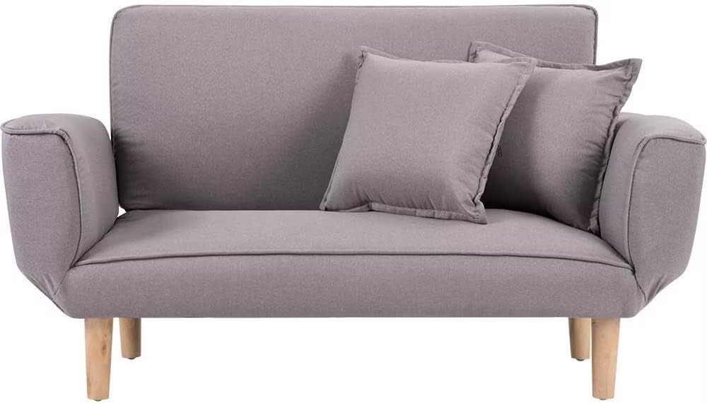 ソファー 2人掛け sofa 抱きまくら2個付き ベージュ ベロア 北欧