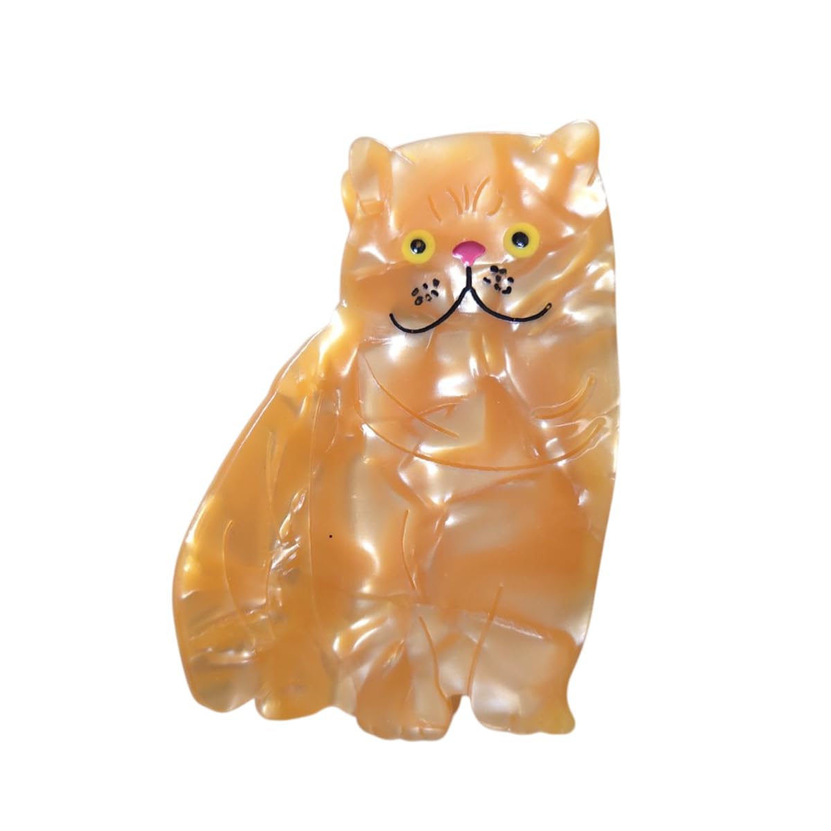 Funny Orange Exotic Cat Hair Clips,Novelty Acetate Hair Clip,Cute Cat Claw Clips for Women