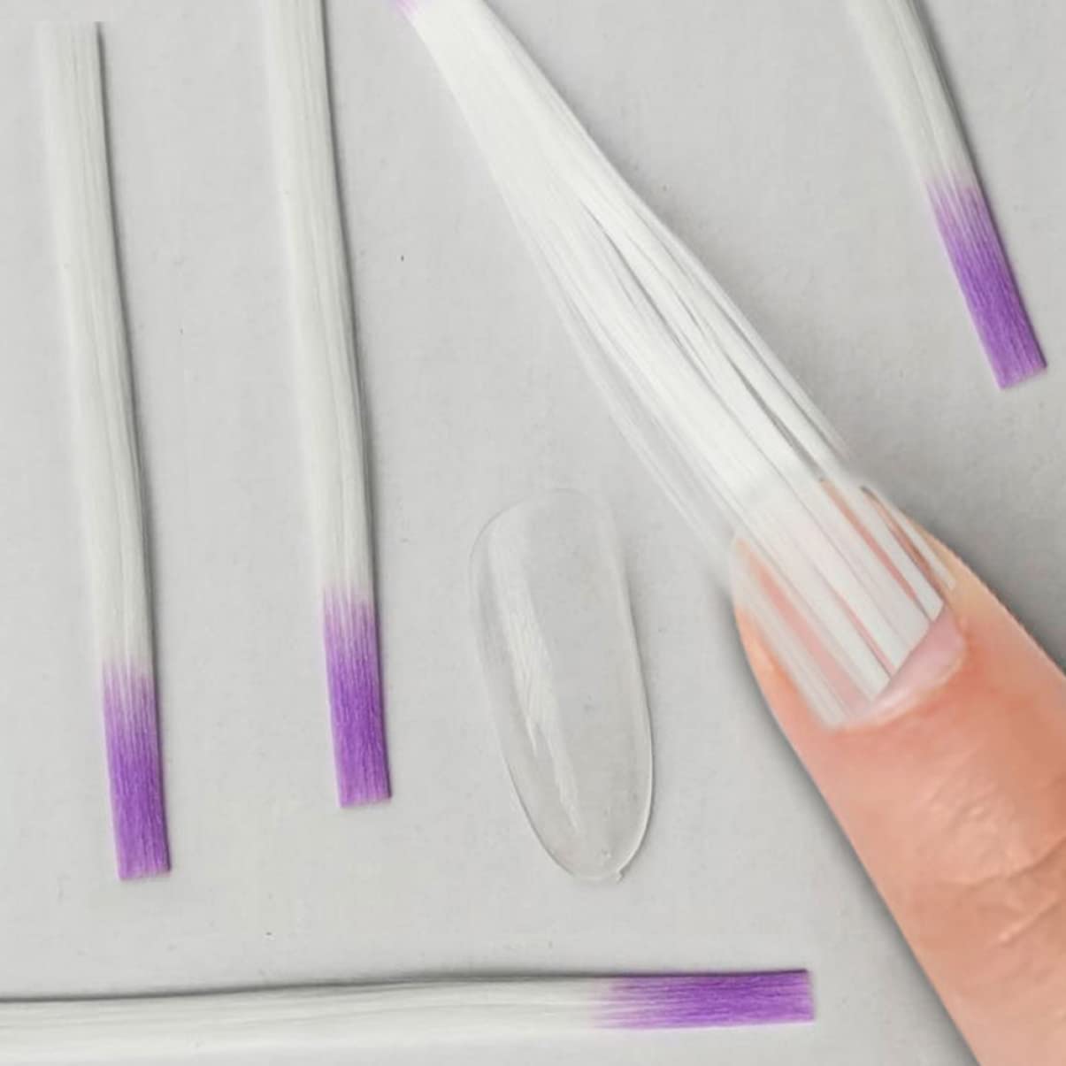100pcs Fiberglass Nail Tips for Easy Nail Extensions and Shape for Salon Home Manicure