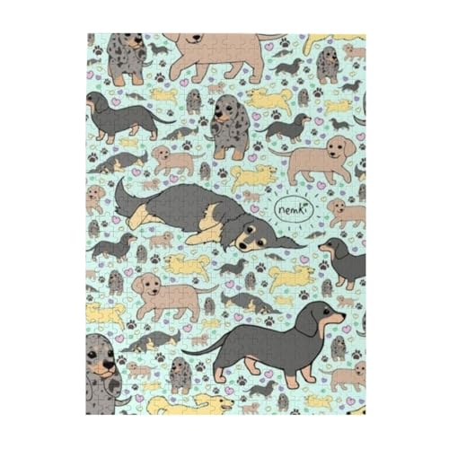 犬柄500ピース ジグソーパズル 大人向け難しい 破片なし カチっとハマる 誕生日 おしゃれ インテリア ギフトハウス (52×38cm)