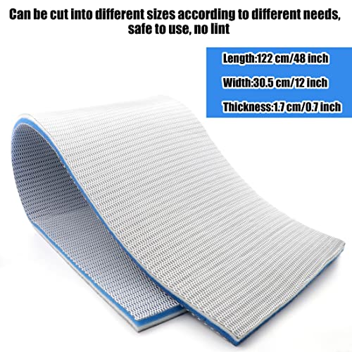 Image of 48x12 inch Sponge Aquarium Filter Media Accessories Cuttable 8-Layer Fish Tank Canister Filters Supplies Filter Floss for Aquariums Fish Tank Accessories Aquarium Sponge Filter (Pack of 2)