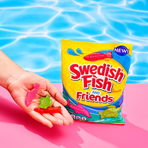 Swedish Fish And Friends Soft & Chewy Candy, 8.04 Oz #TOP5