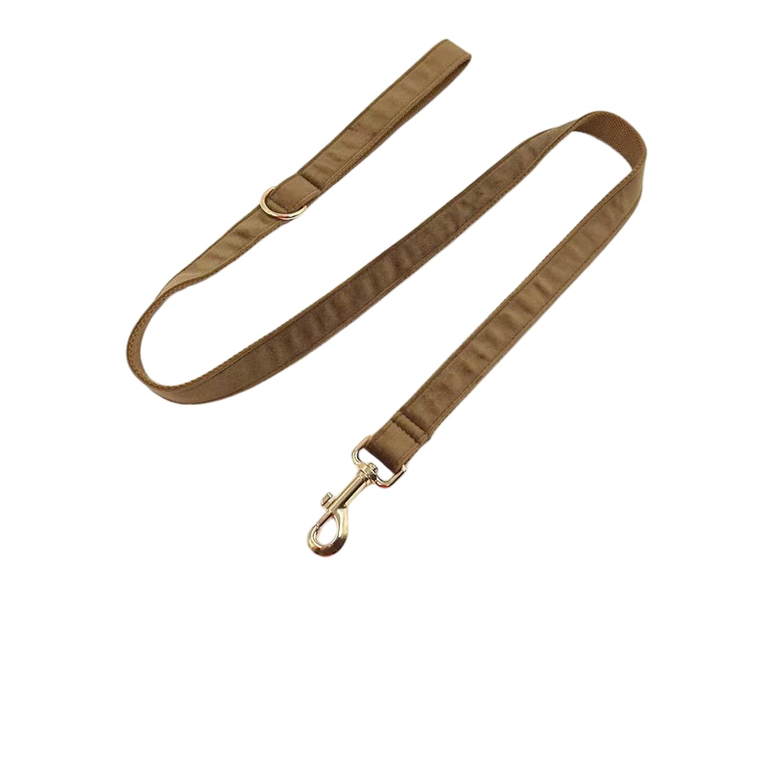 Dog Leash with Metal Clip, Multiple Colors, Width 0.82 inches, Length 3.9 feet, in the Same Color as the Collar(Chocolate, Match M/L/XL Size Collar)