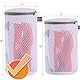 Kimmama Schuhe Waschbeutel Sneaker Mesh Waschreinigungsbeutel 125 g/m² Netzstoff Langlebiger und wiederverwendbarer Waschbeutel, Reiseorganisationstasche (7× 15)