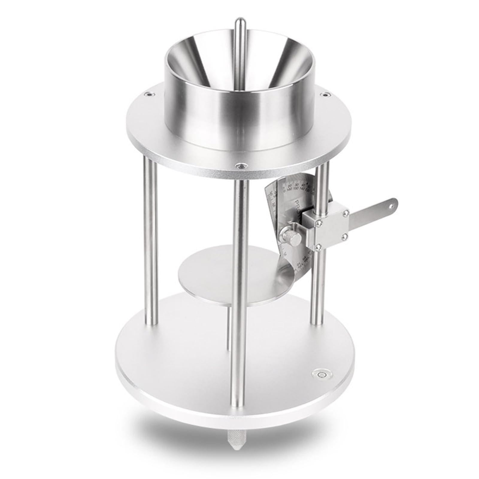 XNXYSMKJ Angle Of Repose Tester for Powders,Dust Repose Angle Tester, Protractor 7.5cm-10cm, Outlet Diameter 5mm, with Funnel Taper 60°, for Granules