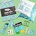 Pavilion Gift Company - Gin & Tonic - 4 Piece Sentiment, Pattern and Character Coaster Set with Box Holder - 4 Inch