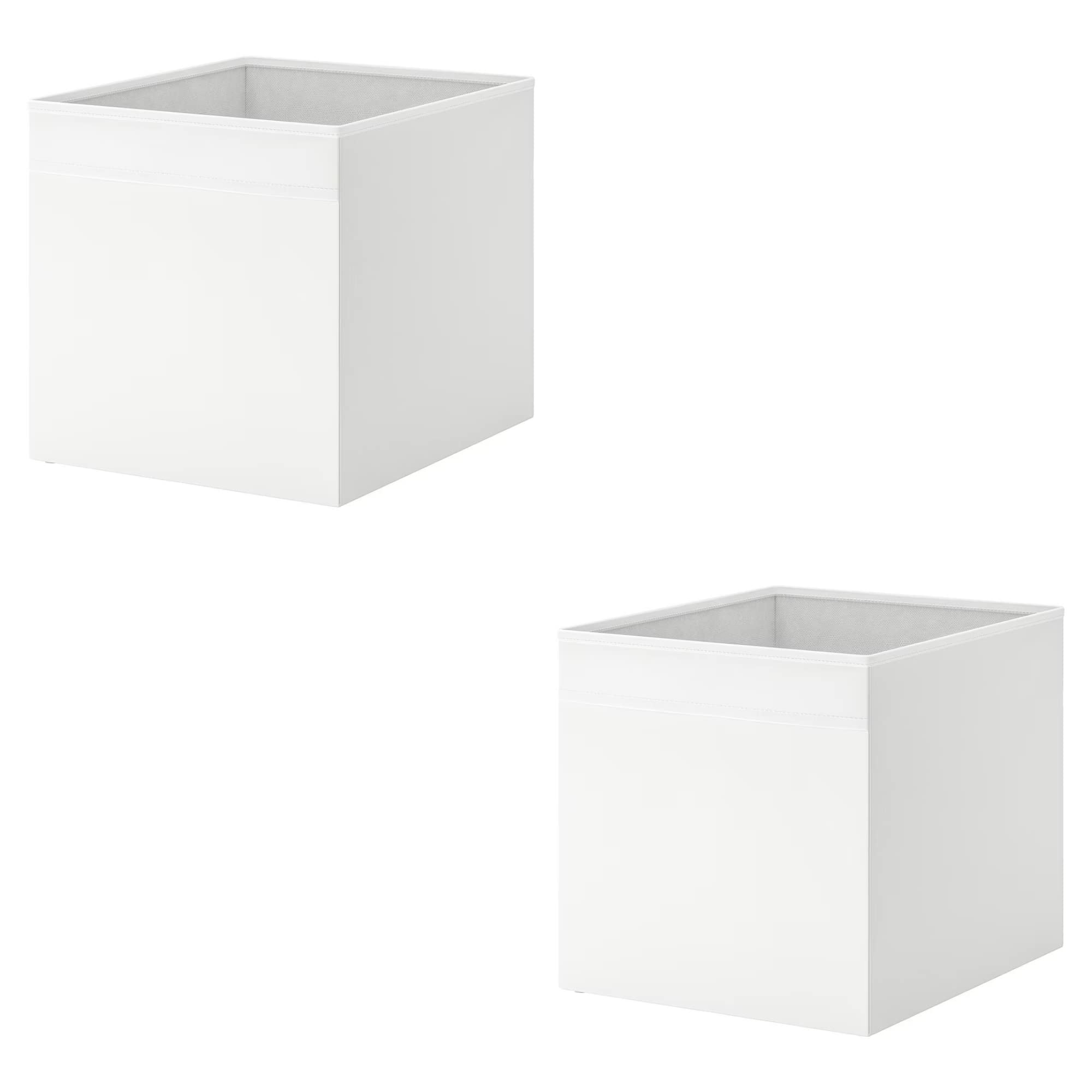 Mac Marie & Adam's Collection Your Comfort Is Our Ambition.... White Mac Drona Storage Box 33X38x33 Cm Office/Home Storage Box Perfect For Everything. Foldable Storage Organizer Boxes For Shelving Unit Bedroom, Wardrobe, And Toys, Children, (2 Pack, )