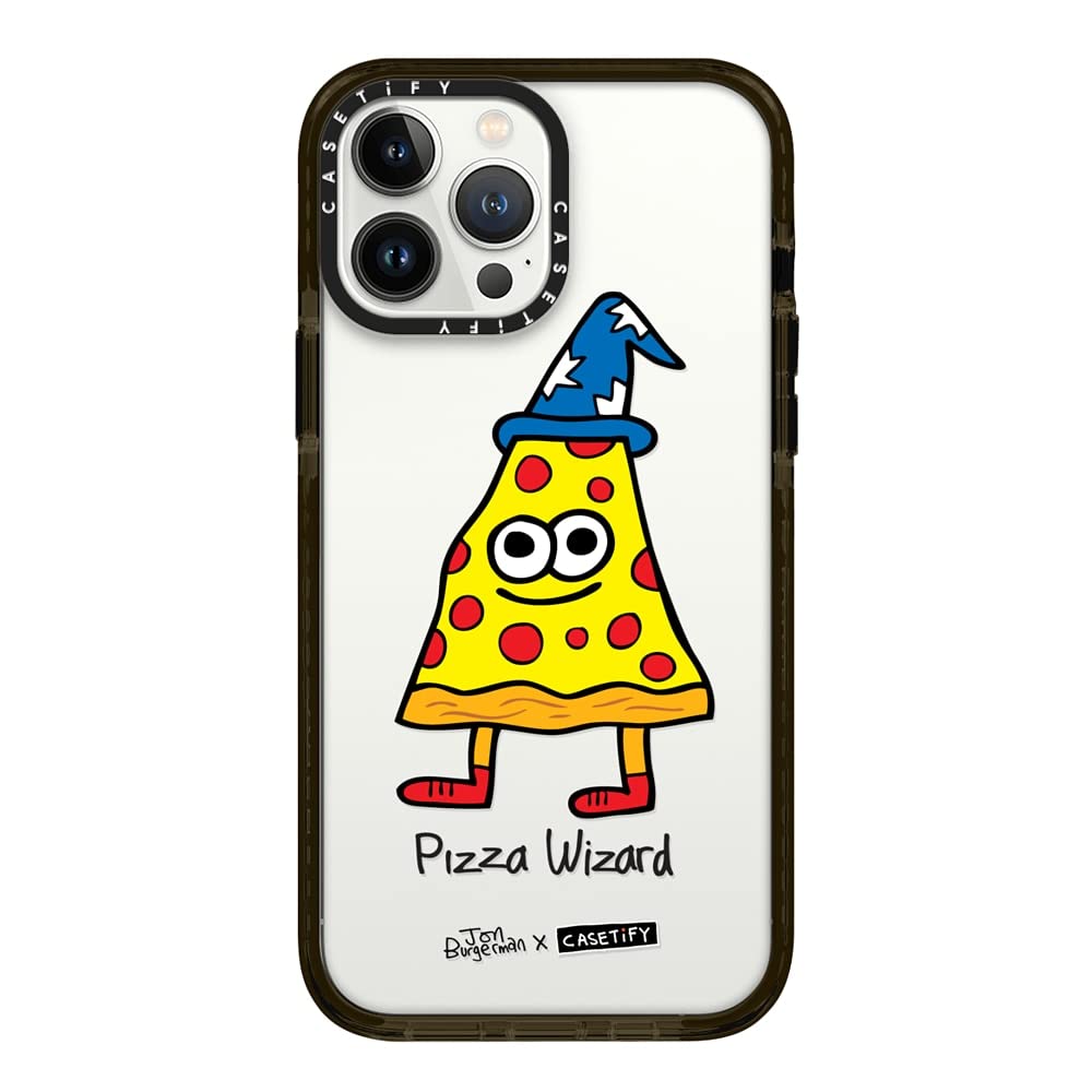 CASETiFY インパクトケース iPhone 13 Pro Max - Pizza Wizard By Jon Burgerman - クリア ブラック