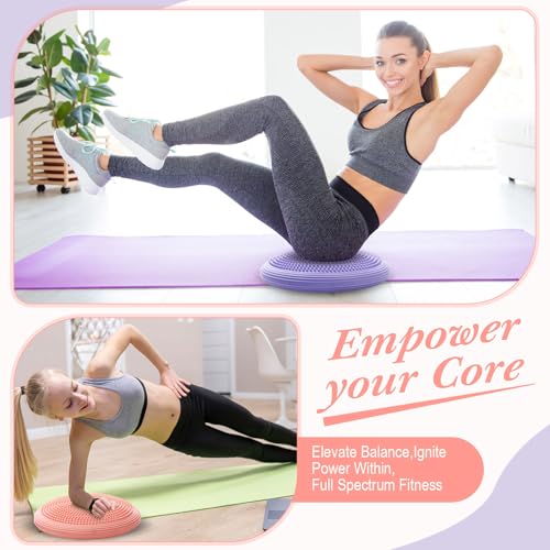 Image of Libima 2 Pcs Wobble Cushion Wiggle Seat Flexible Sensory Seating Balance Disc Board for Men Women Physical Exercise Improving Posture Home Office