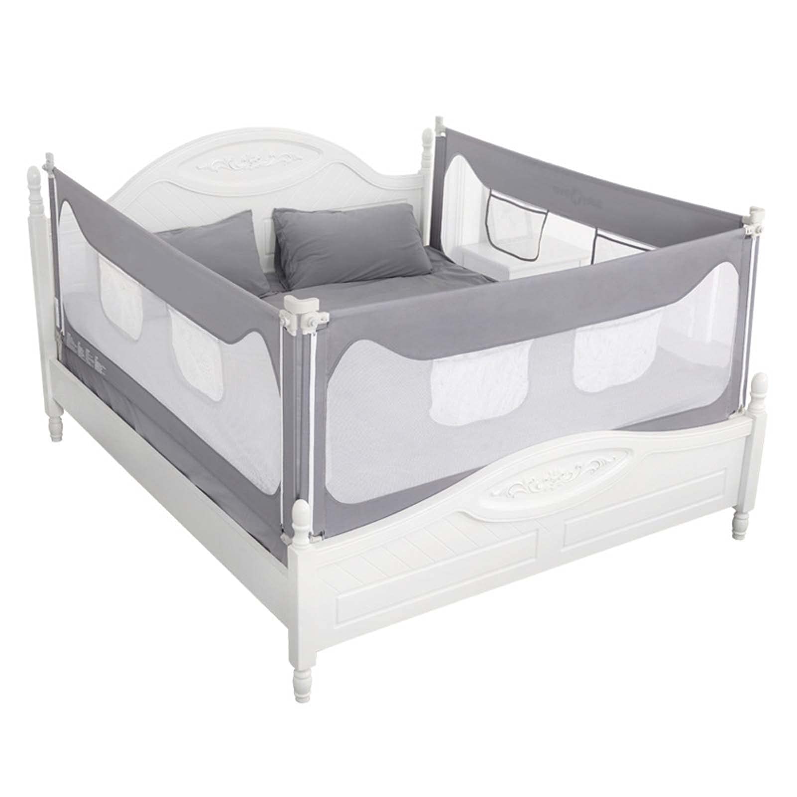 Barandilla de Cama para Cama Extra Larga, barandilla de Cama para Cama, barandilla de Cama de elevación Vertical, barandillas de Cama con Anclaje de Seguridad Reforzado, se Adapta a la Mayor