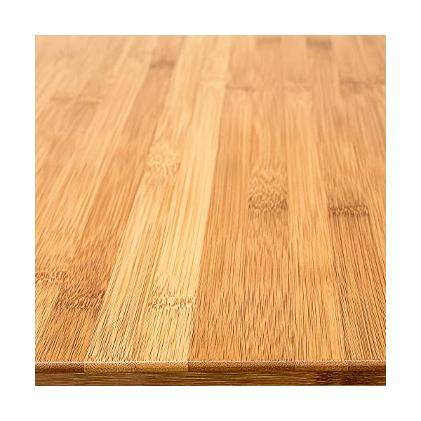 Relaxdays Laptoptisch Bambus H x B x T: ca. 62,5 x 60 x 40 cm Beistelltisch als auch als Notebook-Couchtisch aus Holz mit praktischer Ablage und optimaler Arbeitshöhe aus hochwertigem Bambus, natur – Bild 4
