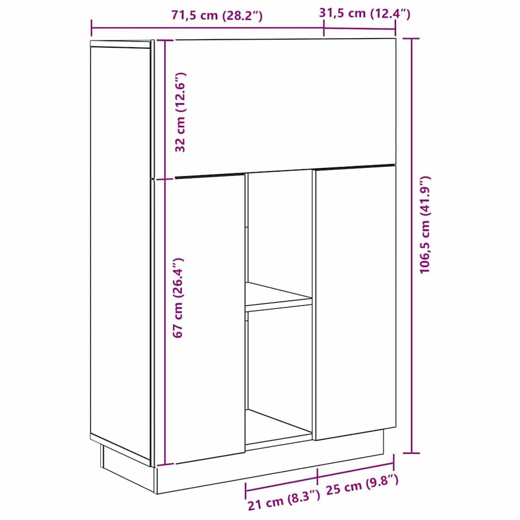 Scrivania moderna con anta, in legno, 71,5 x 31,5 x 106,5 cm, compatta, con ripiano, ideale per casa, studenti, postazione di lavoro organizzata e salvaspazio