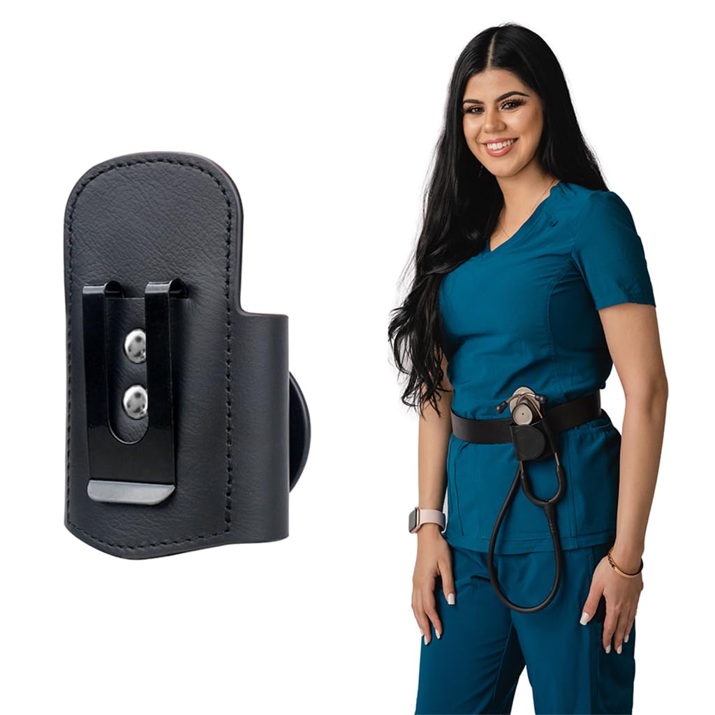 HANNEA® Leather Stethoscope Holder Doctor Stethoscope Holder Clip Universal Stethoscope Holder for Waist Belt Portable Stethoscope Holder with Metal Back Clip (B0CRYMTM7Z) Amazon Price History, Amazon Price Tracker