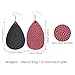 Sntieecr Leather Earrings Teardrop Petal Drop Earrings Faux Leather Earrings Lightweight Long Dangle Earrings Leaf Handmade Leather Earrings for Women Girls (14 Pairs Teardrop Style)