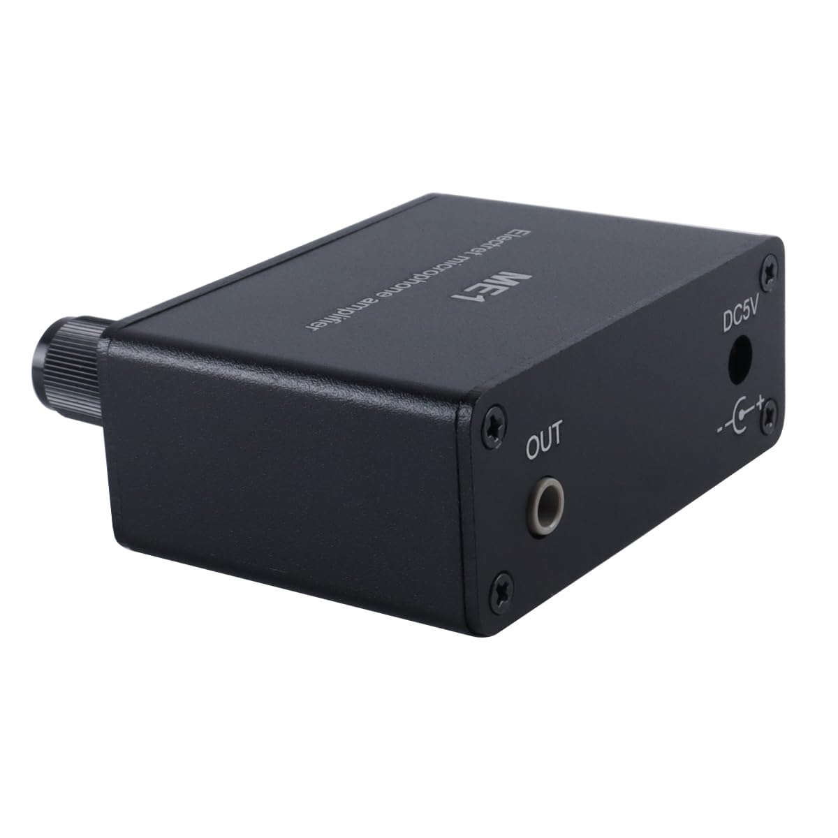 Ubric Elektret-Mikrofon-Verstärkerplatine Mikrofon-AMP-Verstärker DC5-12V, 3,5-mm-Eingangsmikrofon-Vorverstärker, Verstärkung 0-20db einstellbar