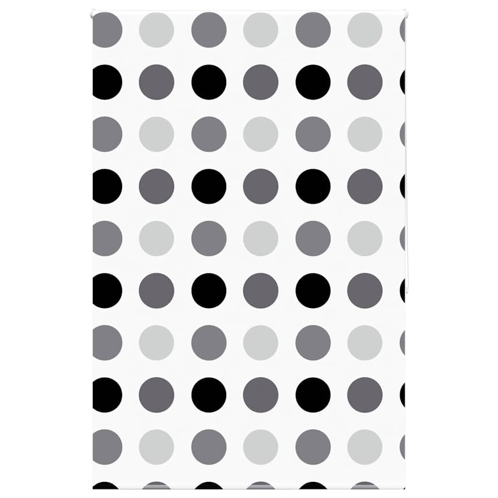Tenda a rullo per doccia, 150 x 240 cm, motivo circolare senza fori, in PEVA impermeabile, design moderno con guida in alluminio, per bagno, cucina e balcone