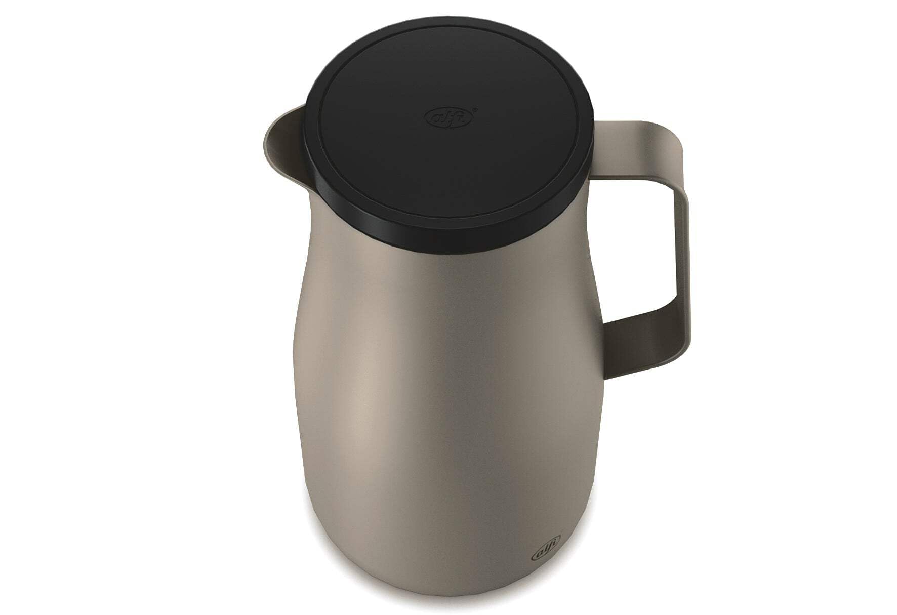alfi STUDIO TT 1,0l, beige, Isolierkanne aus doppelwandigem Edelstahl mattiert, hält 12 Stunden warm, 24 Stunden kalt, Drehverschluss, Öffnung groß, Thermoskanne, spülmaschinenfest, BPA-frei