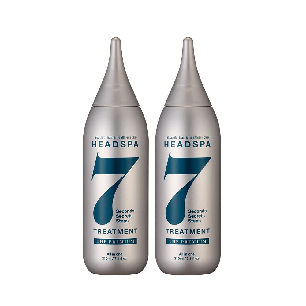 Headspa7 Treatment The Premium Anti-Thinning Hair Liquid (7.1 oz) For Thin Hair, Hair Strengthening & Thickening, Root Strengthening & Volumizing, Nourishing, Moisturizing, With Honey Scent, Pack of 2