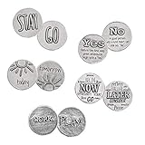 DANFORTH - Bag of Decisions Pocket Charms/Tokens, Pewter, Made in USA, Gift Bag (Pack of 5)