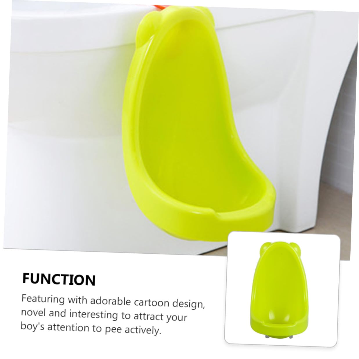 TIDTALEO Boy Pee Trainer Hanging Urinal for Lightweight PP Material Easy to Clean Cartoon Design Potty Training Aid for Boys