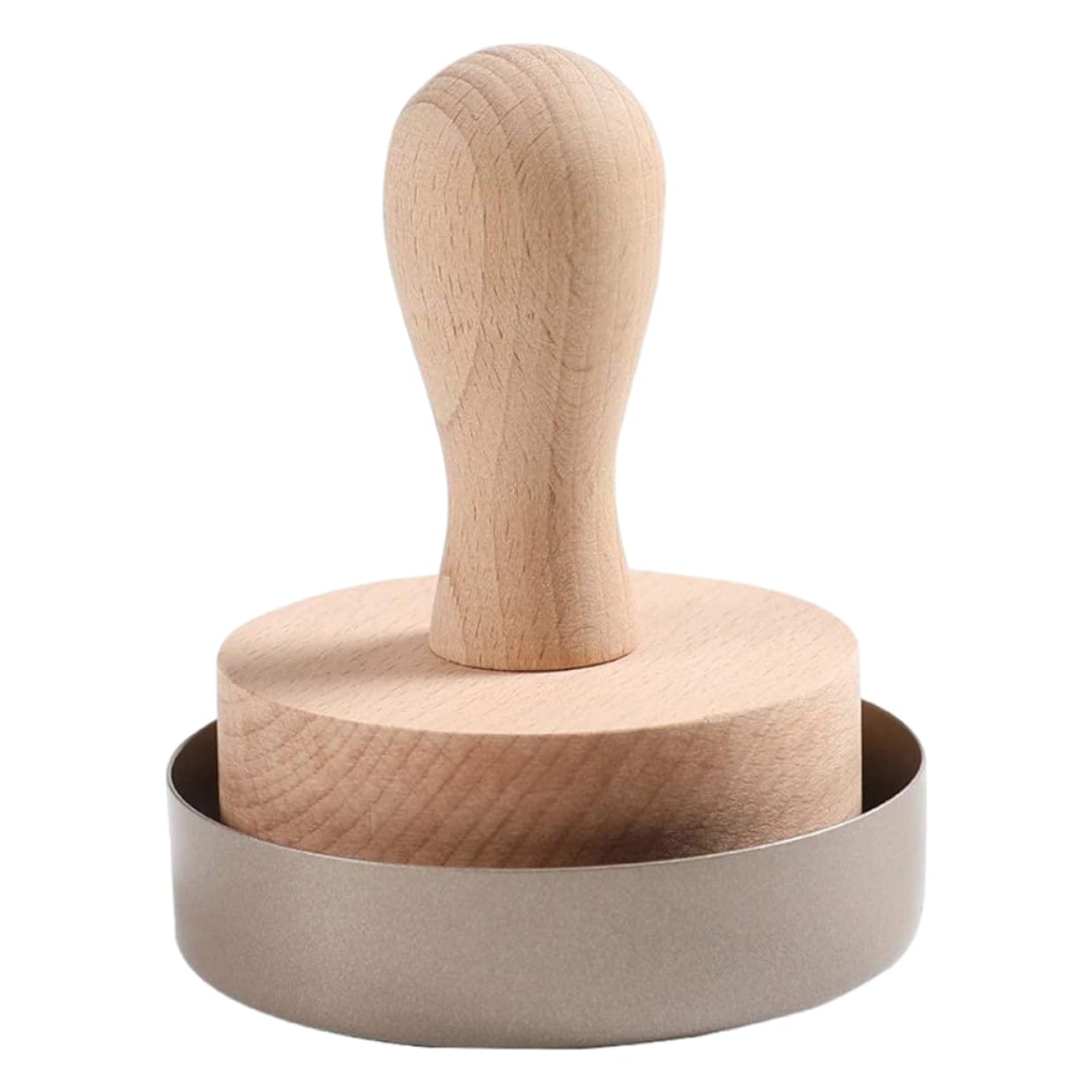 Takingup Tart Press Tool Wood Egg Tart Pusher Diy Baking Dough Press Pastry Tamper Wooden Mould Wood Tamper