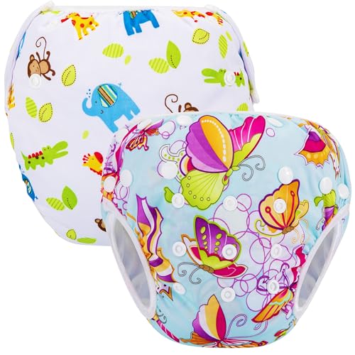 PHOGARY Baby Schwimmwindel (2er-Pack) für Baby (0-3 Jahre),...