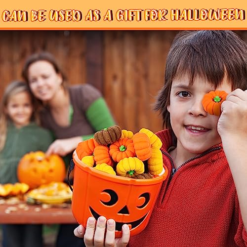 Chuangdi 75 Pcs Fall Pumpkin 3D Erasers, Cute Thanksgiving Erasers Bulk - image 5