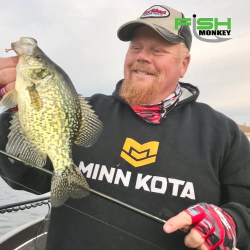 Fish Monkey Fm18 Stubby Guide Glove- Voodoo Swamp Red, Large #TOP5