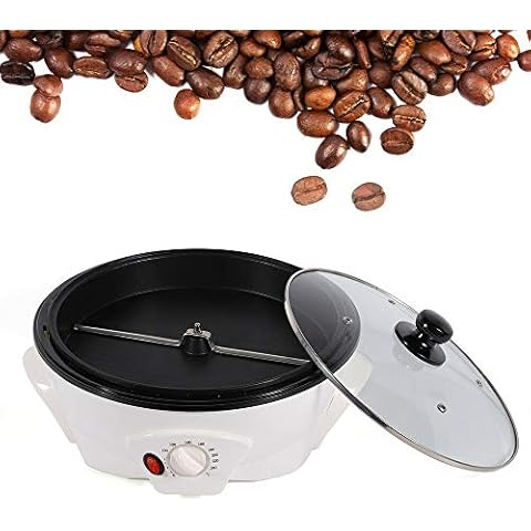 KaffeeröSter KaffeeröStmaschine 1200W Elektrische Kaffee RöSter Maschine Kaffee BohnenröSter Café Kaffeebohnen Bratmaschine Haushalt Edelstahl Elektrischer Rotations KaffeeröSter Cover