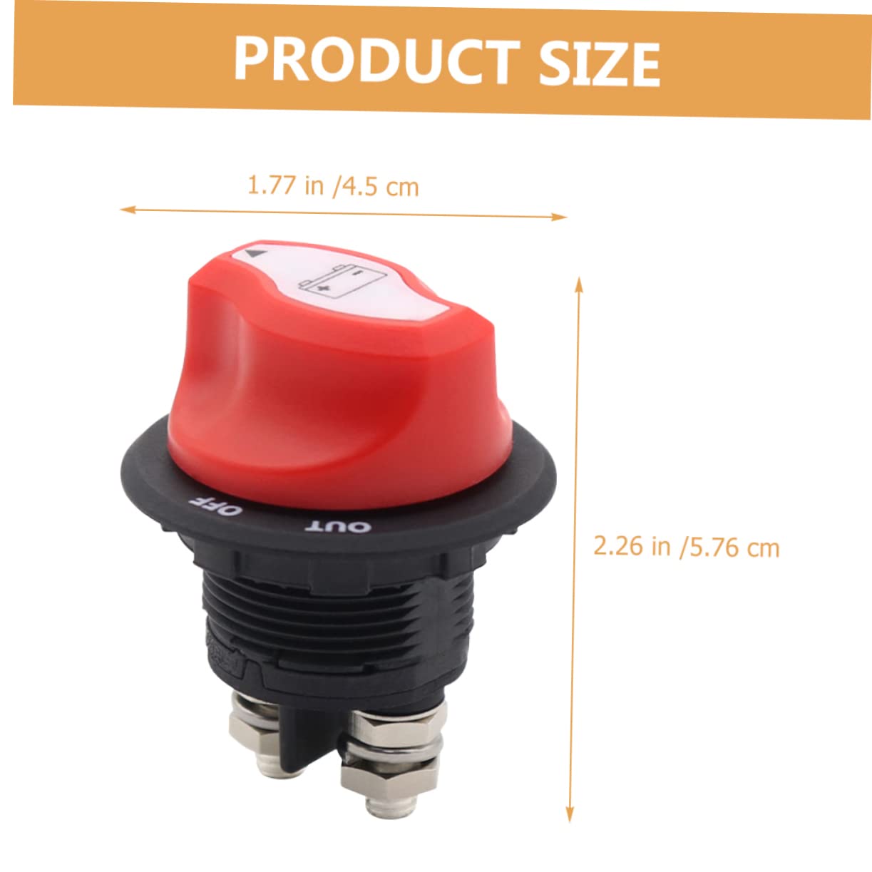 TOGEVAL Battery Disconnect Switch Isolator for Rv Boat Utv Volt Battery Shut Off Electrical System Isolation